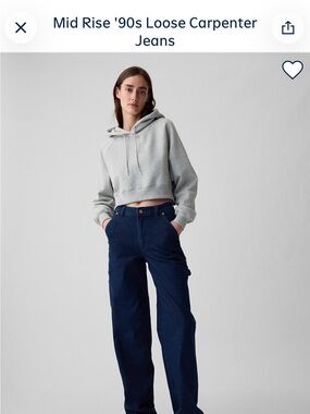 Mid Rise ‘90s loose carpenter jeans